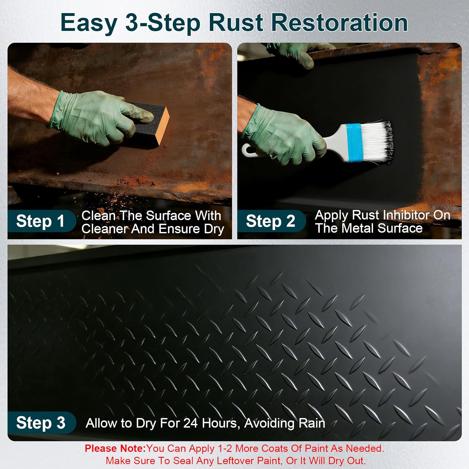 Truck Bed Liner Paint, 35 Floz Bed Liner Spray Liner Kit, Rust Resistant Spray on Bed Liner Coating With Gloves & Wipes, Long-Lasting Protection, Black