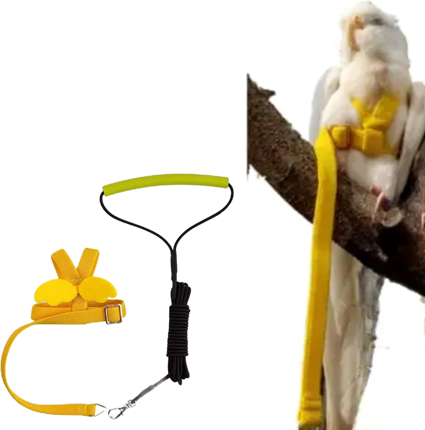 Pet Parrot Bird Harness Leash Adjustable Bird Flying