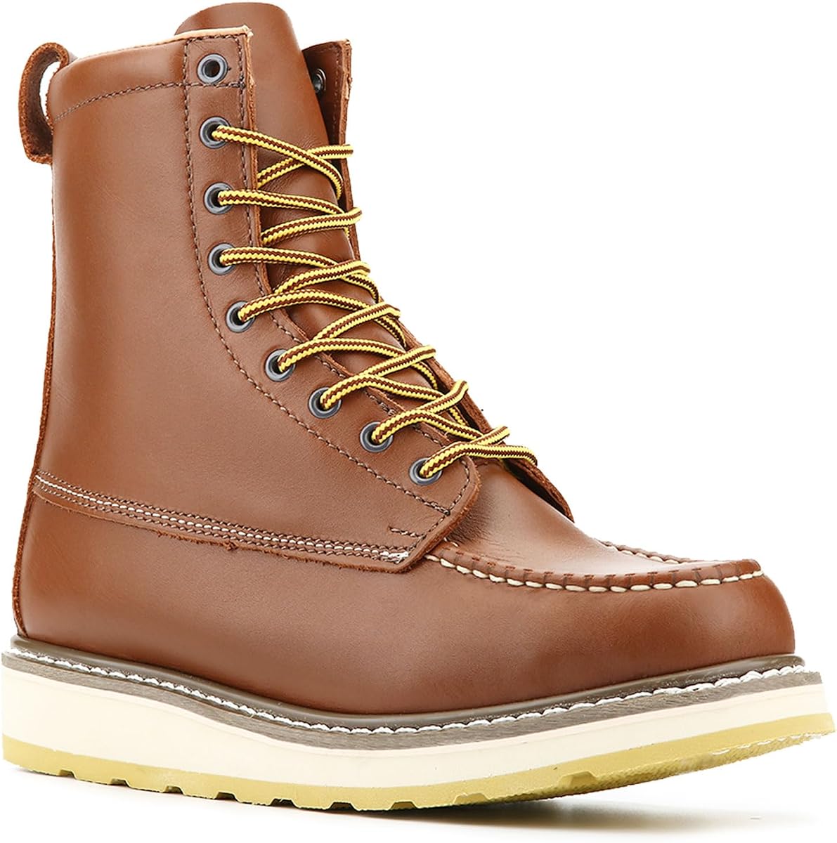 SureTrack 6'' & 8'' Men's Soft Toe Wedge Work Boots, Slip Resistant, EH