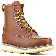 Mens SureTrack 6 8 Leather Soft Toe Work Boot for Men Welt Construction Oil Slip Resistant Wedge Sole