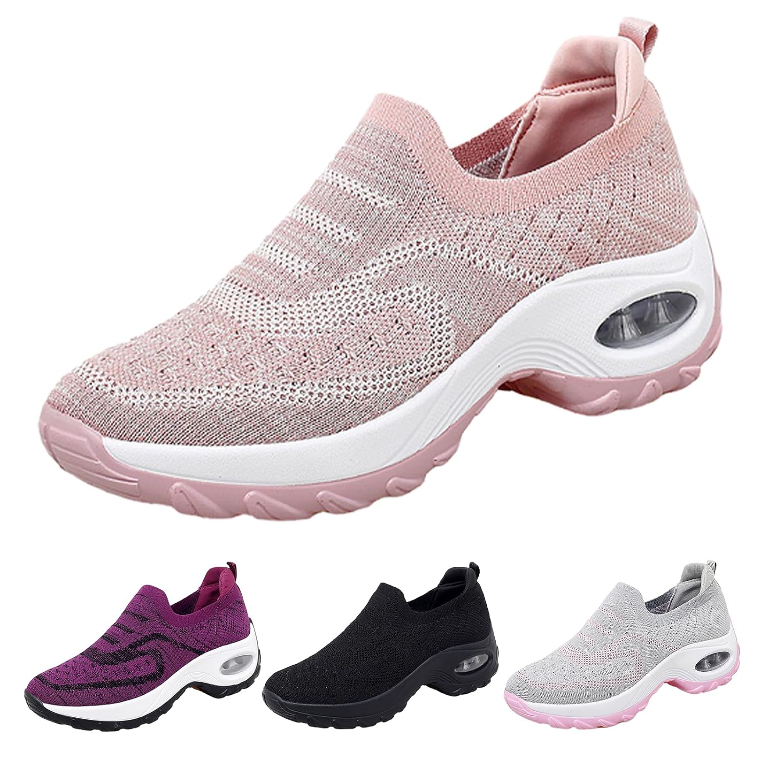 Tênis feminino com plataforma ortopédica de malha de malha com suporte de arco, leve, respirável, antiderrapante, para treino, corrida, trabalho, mocassim em promoção! Veja a oferta e mais achadinhos de Tênis 8 Hoje é o melhor dia para comprar Tênis feminino com plataforma ortopédica de malha de malha com suporte de arco, leve, respirável, antiderrapante, para treino, corrida, trabalho, mocassim com aquele preço maroto! Promoção! Aproveite a oferta! 8