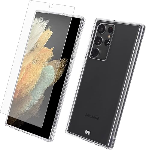 Pelican - Funda para Samsung Galaxy S22 Ultra con protector de pantalla compatible con carga inalámbrica protección contra caídas de grado militar