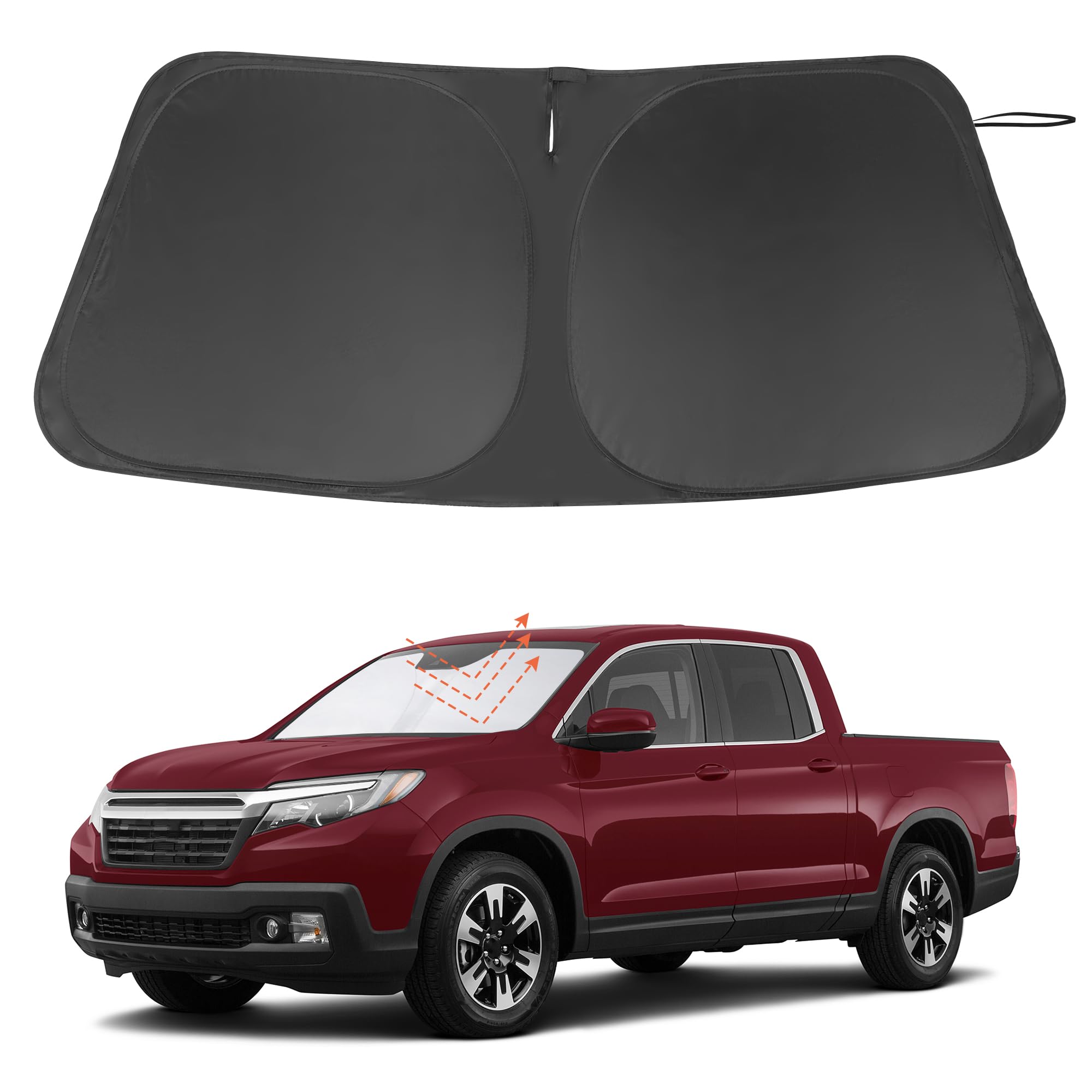 Windshield Sun Shade for 2017-2026 Honda Ridgeline Accessories