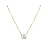 Gold Diamond Dainty Choker Necklace for Women Sterling Silver 0&period;5&sol;1&sol;2cttw Tennis Crystal Cubic Zirconia Gold Plated Pendant Necklaces Best Friend Birthday Gifts for Women Trendy Sister Mom Wife Womens Her Friend Party