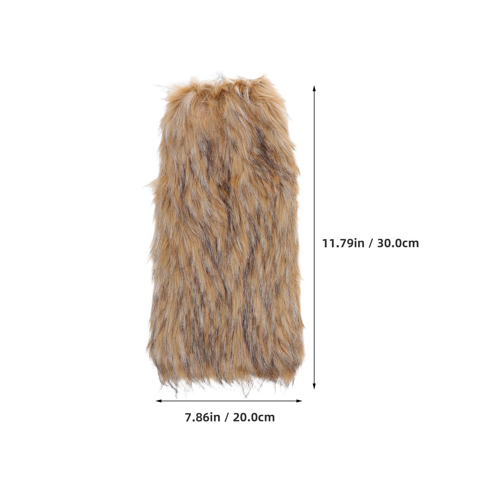 Healvian 2 Paia Scaldamuscoli Vichinghi in Pelliccia Sintetica con Cinturini Regolabili, Accessori Cosplay Medievali Unisex per Feste a Tema e Inverno