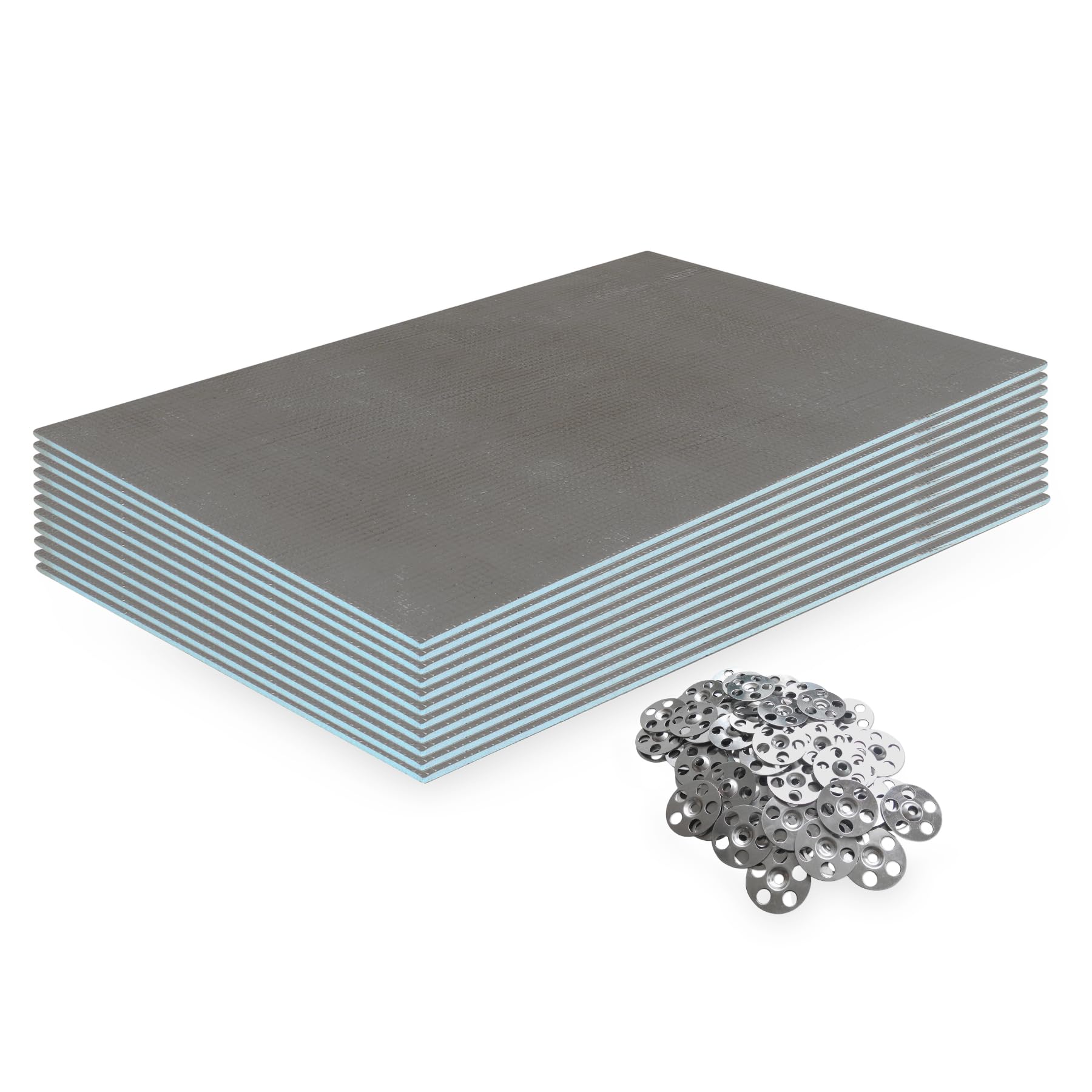 6mm Tile Backer Boards (1250 x 600 x 6mm) with Stainless Steel Washers - Pack of 10