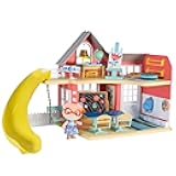 Honey Bee Acres Sunshine Meadow School Complete Set with Miniature Flocked Figure, 21 Pieces , Ages 3+