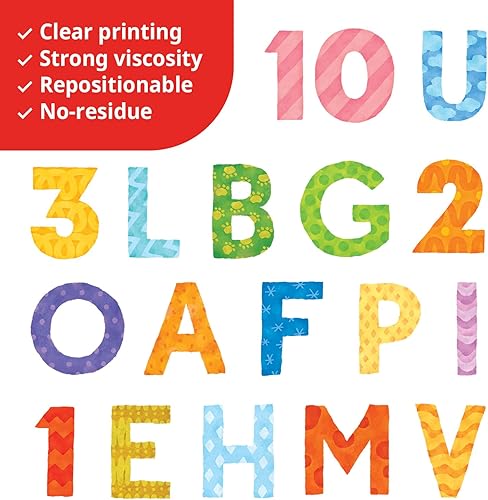 Miniatura 4 de DECOWALL BA-4003 - Calcomanías de pared para niños, calcomanías de pared extraíbles para niños, cuarto de bebé, dormitorio, sala de estar