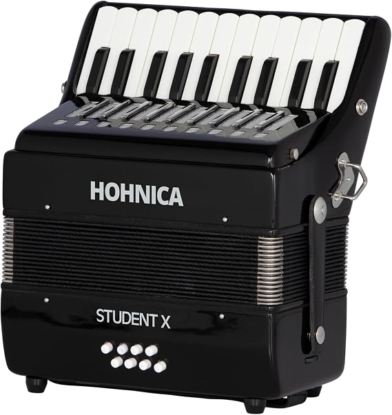 Hohner 30 Key Student X Piano Accordion (Black)