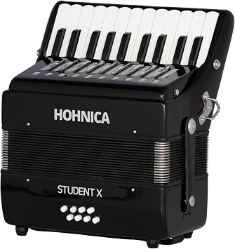 Hohner 30 Key Student X Piano Accordion (Black)