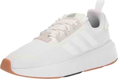 adidas gazelle silver green womens adidas Men's Swift Run Sneaker, White/White/Core Black, 11  Mega Mart  Center