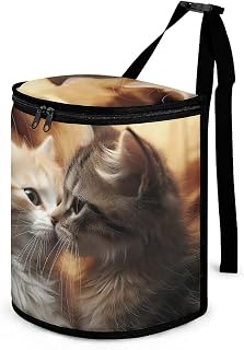 Cat Kiss Car Trash Can with Lid Large Capacity Hanging Auto Trash Bin Leak-Proof Waterproof Trash Bin Cars Must Haves Interior Accessories