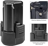 Vista 6 de ARyee Batería de repuesto de 12 V 3000 mAh para Rockwell RW9300 WA3503 WA3504 WA3505 RK2515K2 RK2514K2 Batería de alimentación inalámbrica de litio