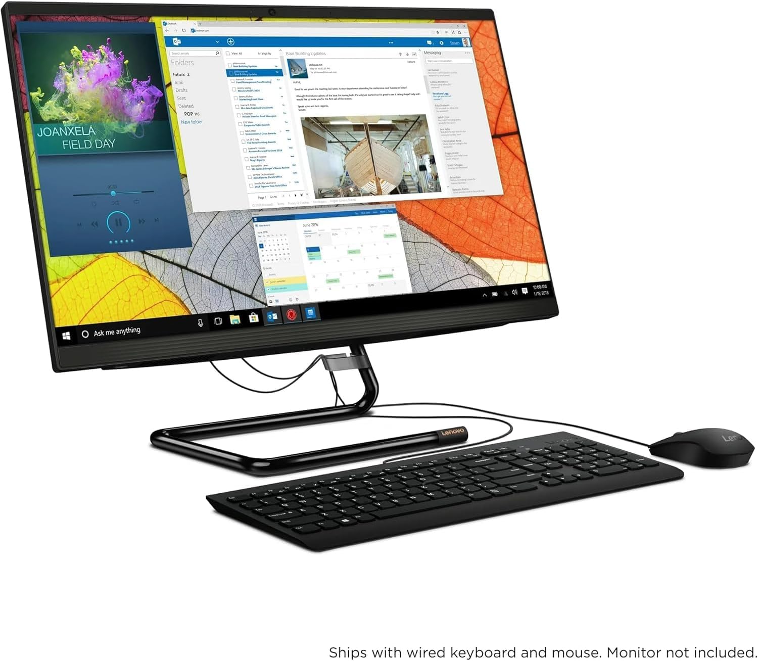 Lenovo IdeaCentre AIO 3 angled view showing screen and side profile