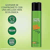 Vista 9 de Fijador de cabello Garnier Fructis Style antihumedad, liso y brillante, de 8.25 onzas