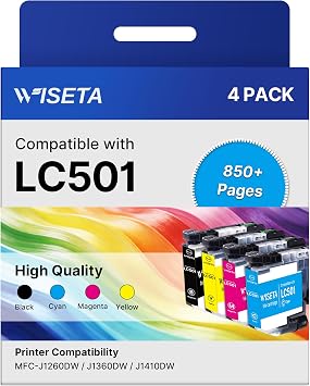 LC501 Ink Cartridges Compatible for Brother LC501 Ink Cartridge LC501XL