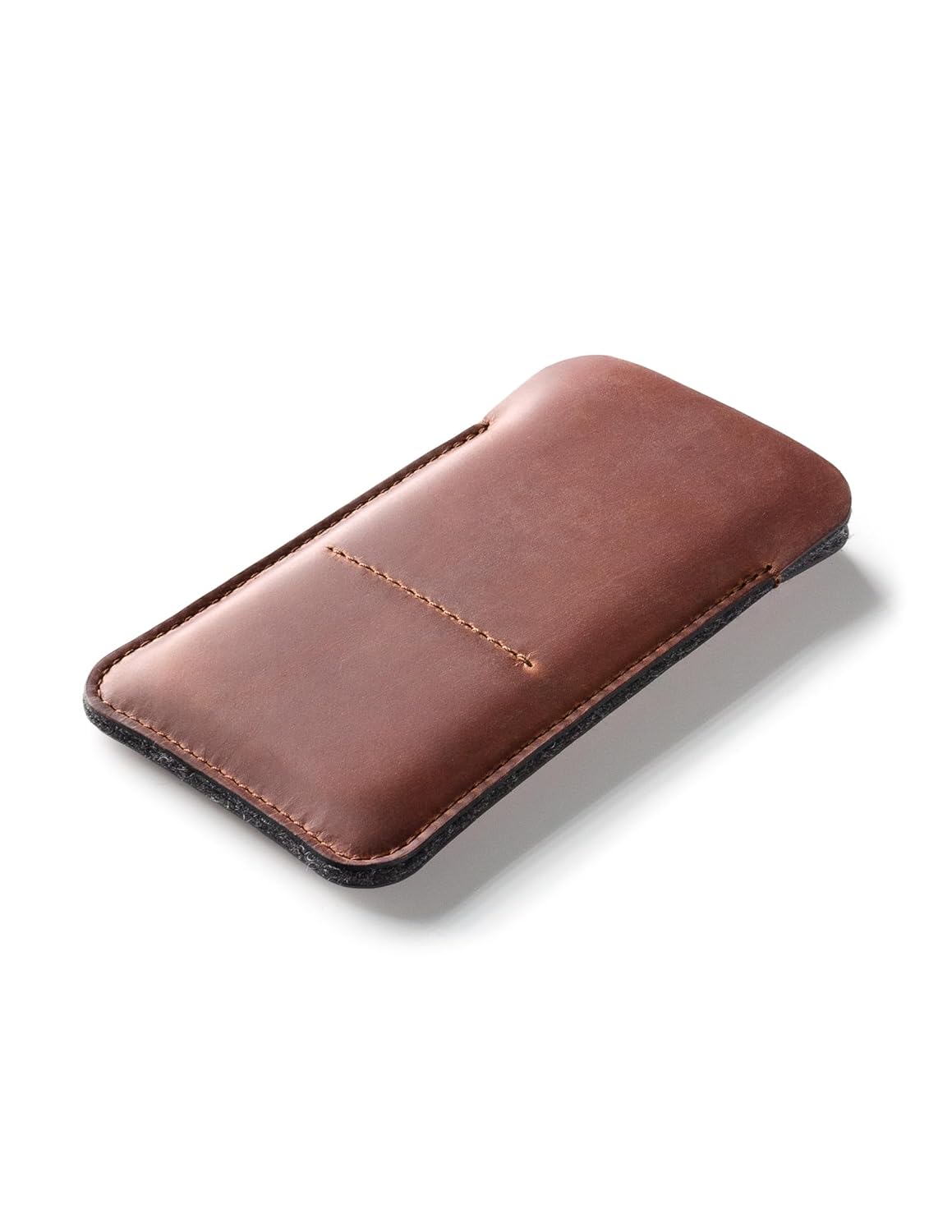 Leather Case for iPhone 14 Pro / 14 Plus, 14/13 / 12 Pro Max, 13/12 Mini, Classic Brown, Handmade Phone Sleeve, Cover 11, Xr, Xs, SE, 8, Wool Felt Card Wallet, Samsung S20, S10, Crazy Horse Craft