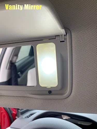 Miniatura 6 de Kit de 6 luces LED Civic para interior Honda Civic 2016 2017 2018 2019 2020 2021 blanco 6000K mapa interior cúpula espejo de tocador paquete de