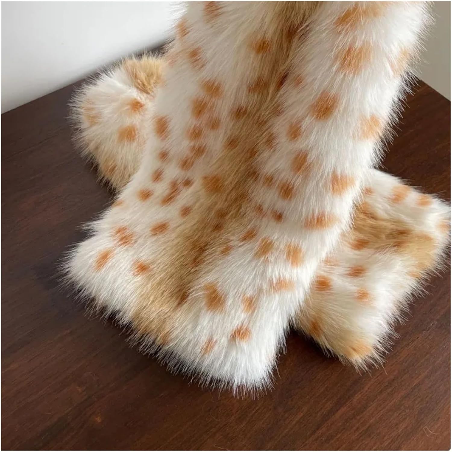 Fuzzy Leg Warmers Women Leg Warmers Winter Warm Thickened Imitation Leggings Boots Cover Lolita Party Accessories