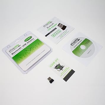 Plugable USB Bluetooth 4.0 Low Energy Micro Adapter (Compatible with Windows 11, 10, 8.x, 7, Classic Bluetooth, Gamepad, and Stereo Headset Compatible)