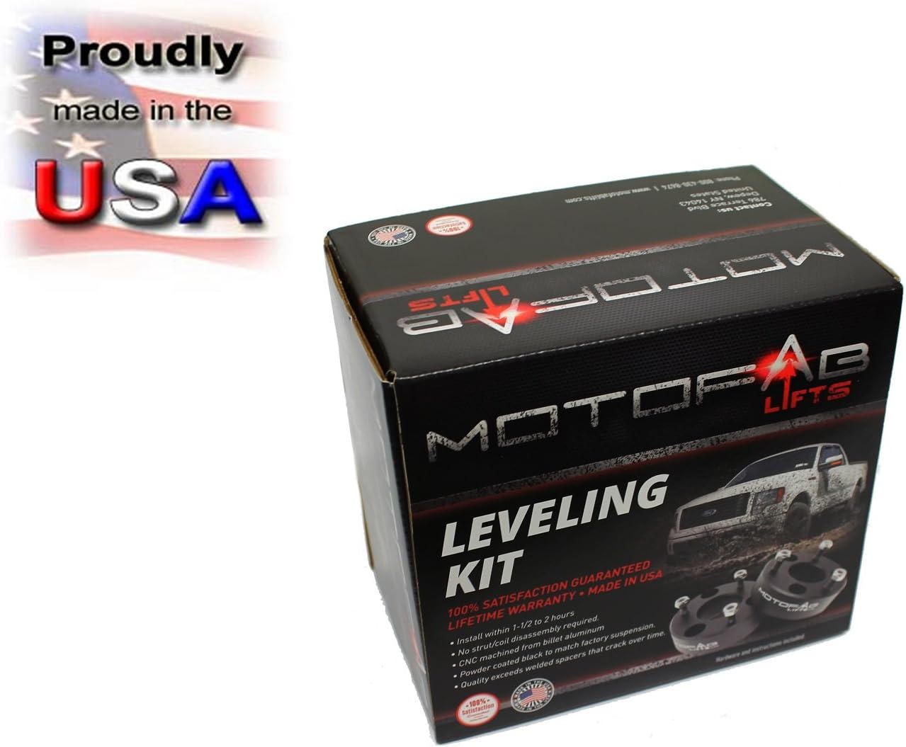 MotoFabLifts TIT-25F-2R- 2.5" Front 2" rear leveling lift kit for Titan