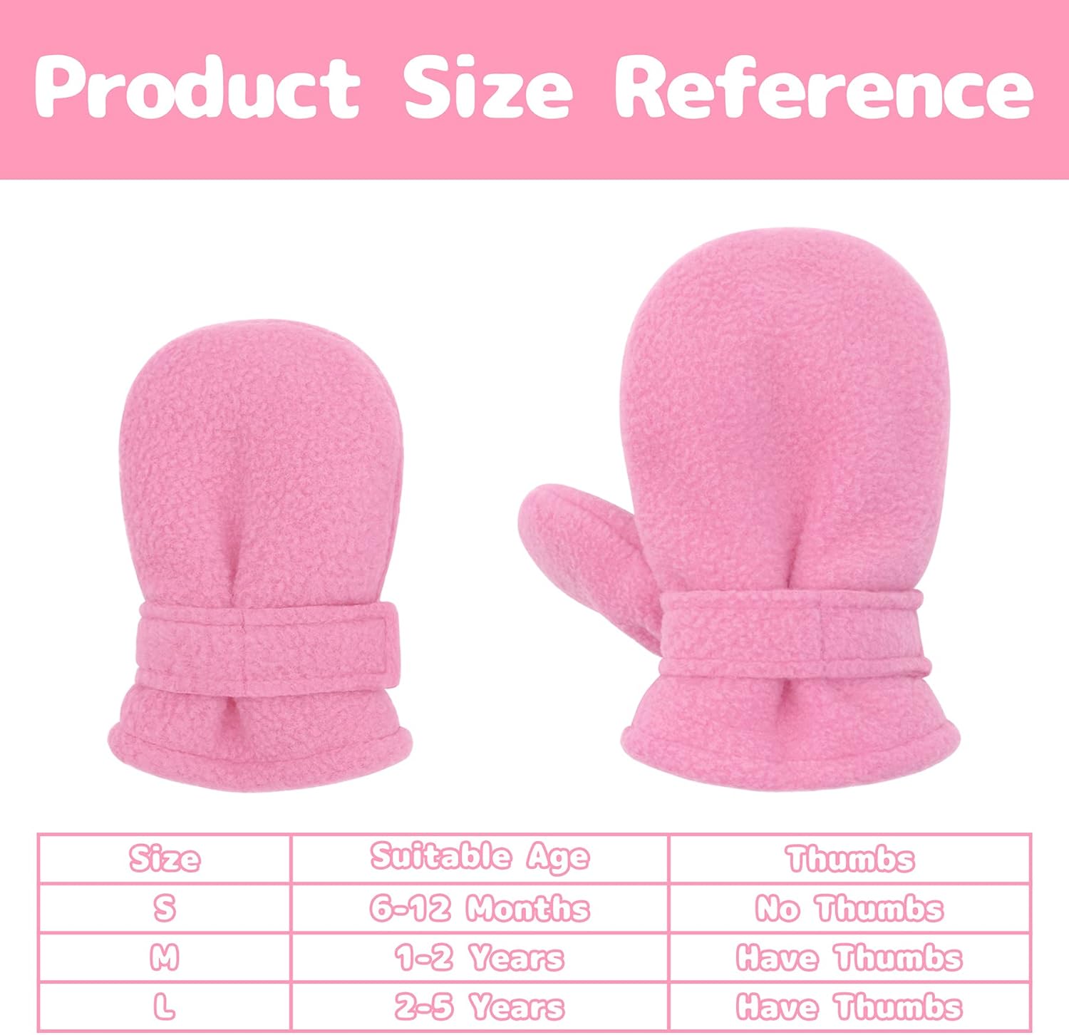 Toddler Mittens Baby Winter Mittens Sherpa Baby Boys Warm Fleece Gloves Kids Mitten for Baby Girls 2 Pairs: Clothing, Shoes & Jewelry