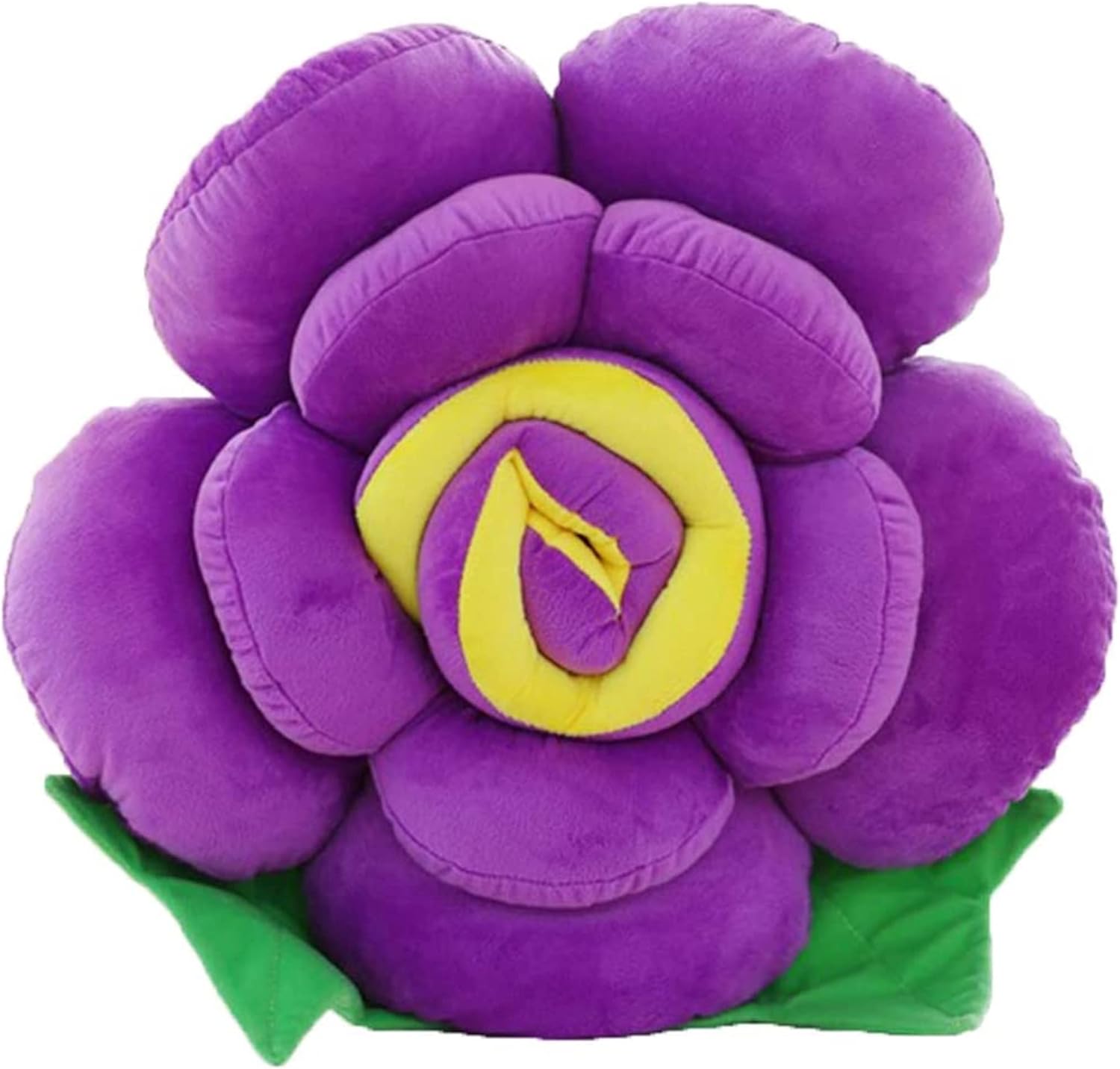 Flower Throw Pillow Seating Cushion Floor Pillows Cushions Patio Furniture Cushions Throw Pillow Inserts (70 CM, Purple)