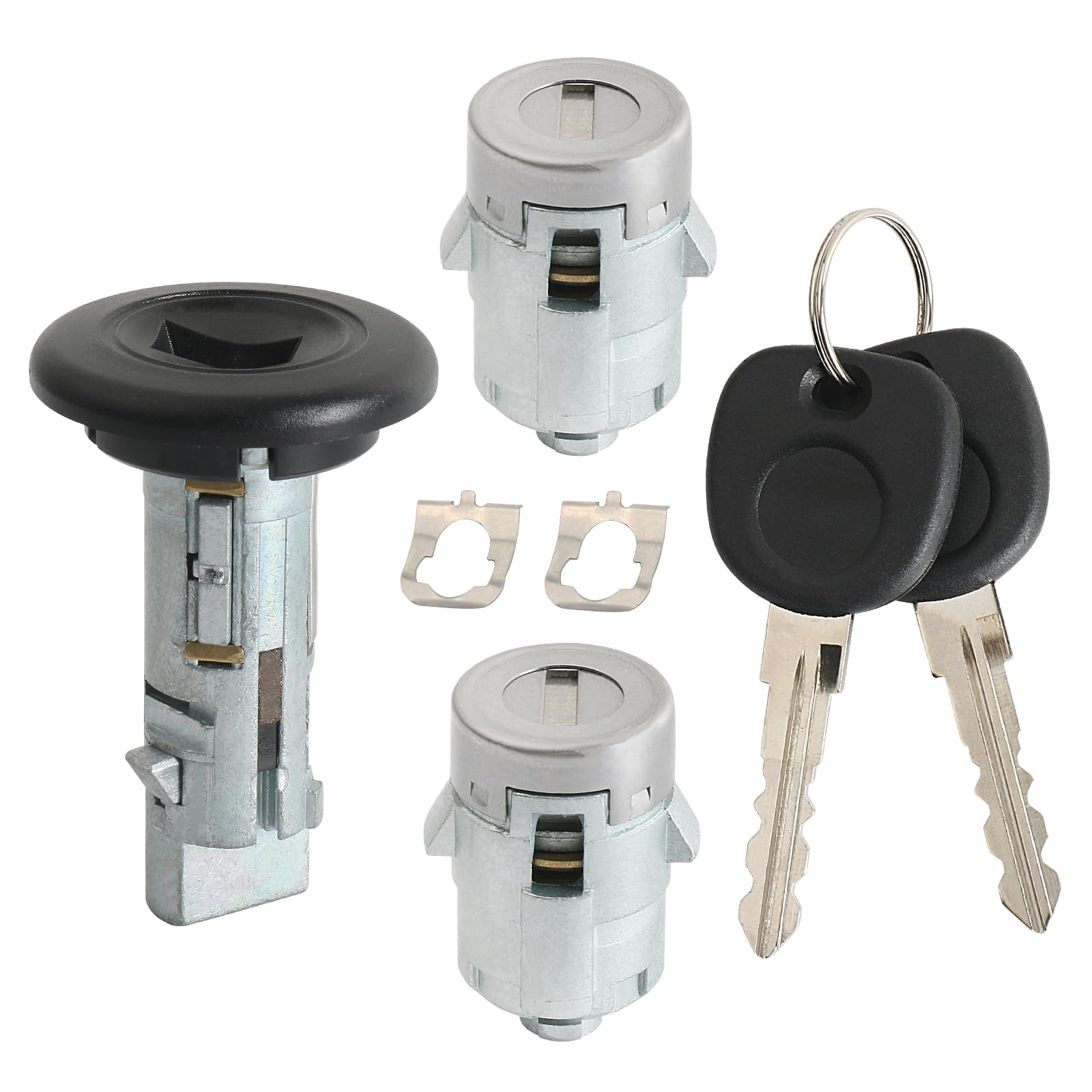 Photo 1 of Door Lock & Ignition Switch Lock Cylinder w/Keys Compatible with 2001-2007 Classic Chevrolet Chevy Silverado/GMC Sierra 1500 2500 3500 Avalanche Suburban Tahoe Yukon Escalade