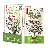 Vista 1 de Riega Zesty Lime - Condimento de pollo con lima, mezcla seca perfecta para ensalada de pollo o cuencos de arroz, 1 onza (paquete de 8)