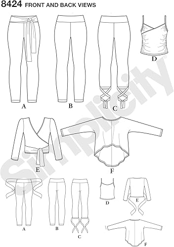 Miniatura 10 de Simplicity US8424A - Leggings para mujer (talla XXS-XXL)