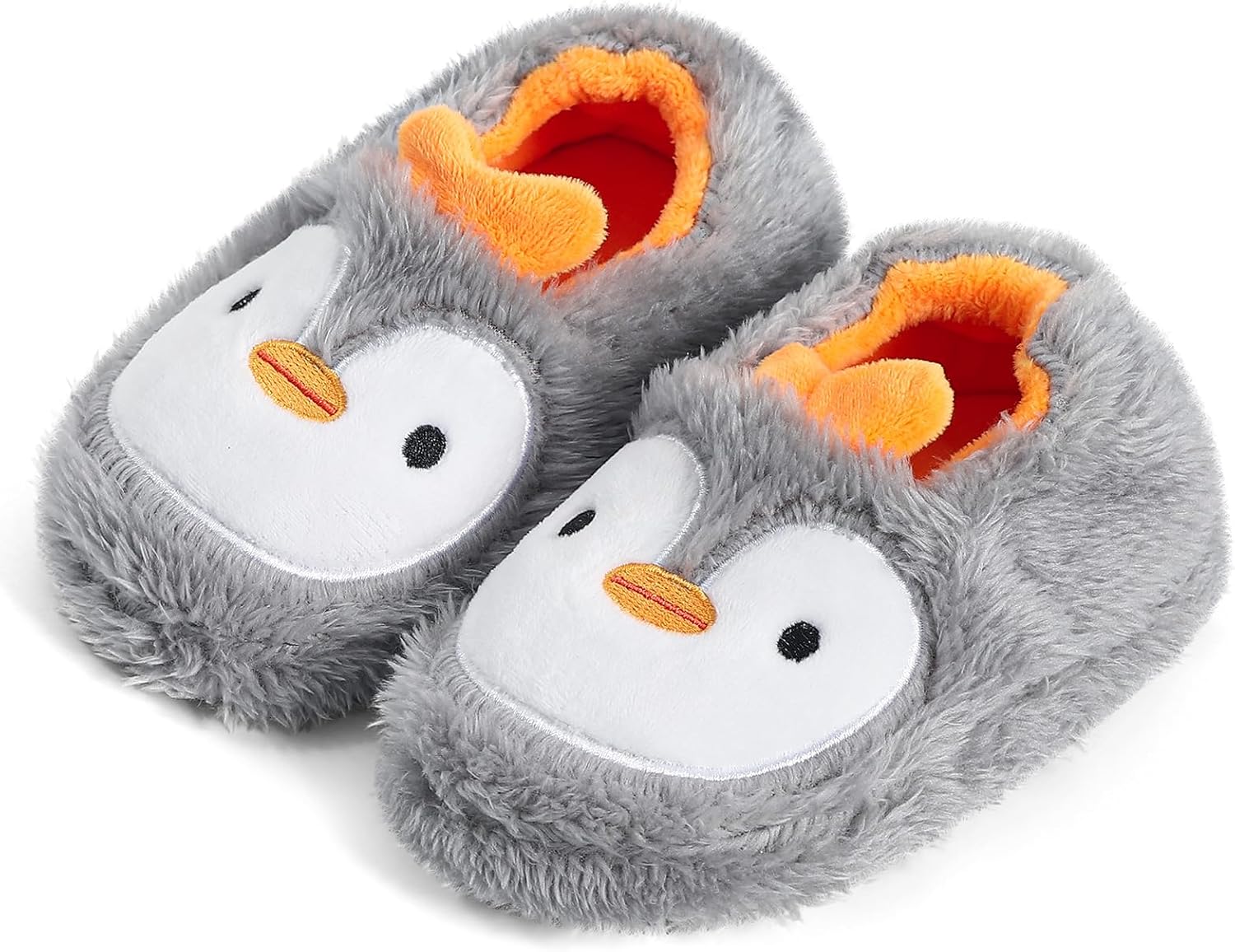 KAKU NANU Toddler Baby Slippers Cute Animal Cartoon Shoes Girls Boys Warm Fleece Winter Household Slippers