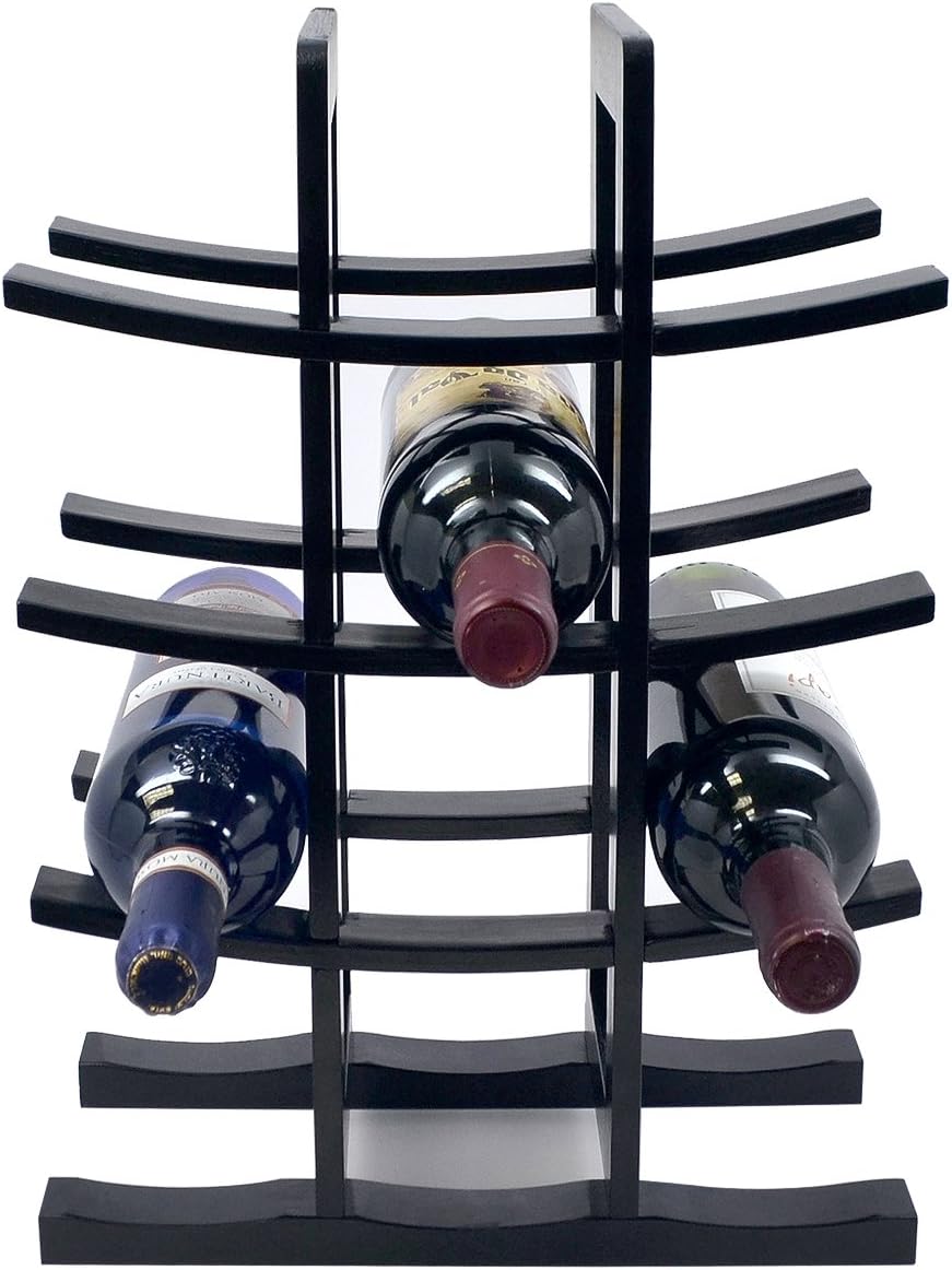 Bamboo Wine Rack - Holds 12