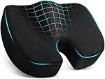 Seat Cushion for Office Chair Memory Foam Non-Slip Cushion Back, Relief Chair Pad, Butt Pillow for Office Chair, Car, Computer Desk(Black, Seat Cusion)