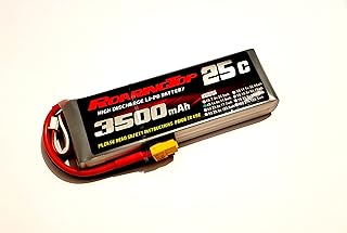 RoaringTop LiPo Battery Pack 25C 3500mAh 4S 14.8V with XT60 Plug for RC Car Boat Truck Heli Airplane
