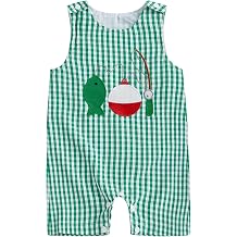 Newborn Baby Boy Fishing Outfit Sleeveless Jumpsuit Bodysuit Overalls Romper Summer Clothes 3 6 12 18 Month