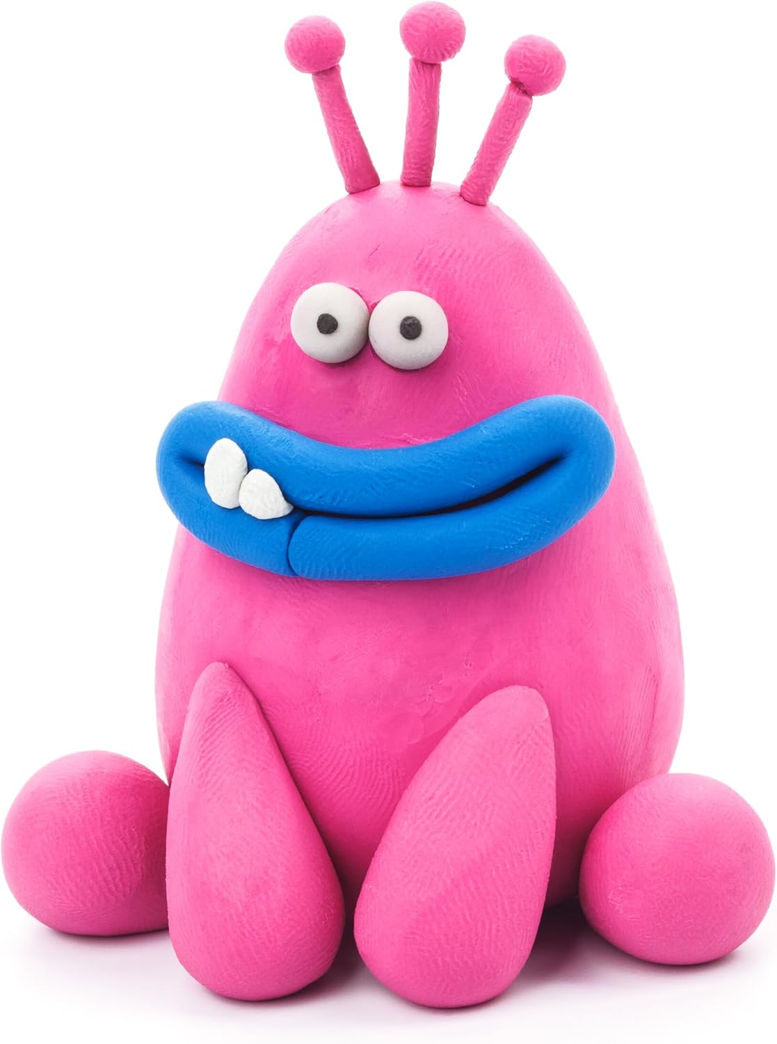 Fat Brain Toys Hey Clay Monsters Terry - Air Dry Clay Kit for Kids - 3 Cans & Tools with App