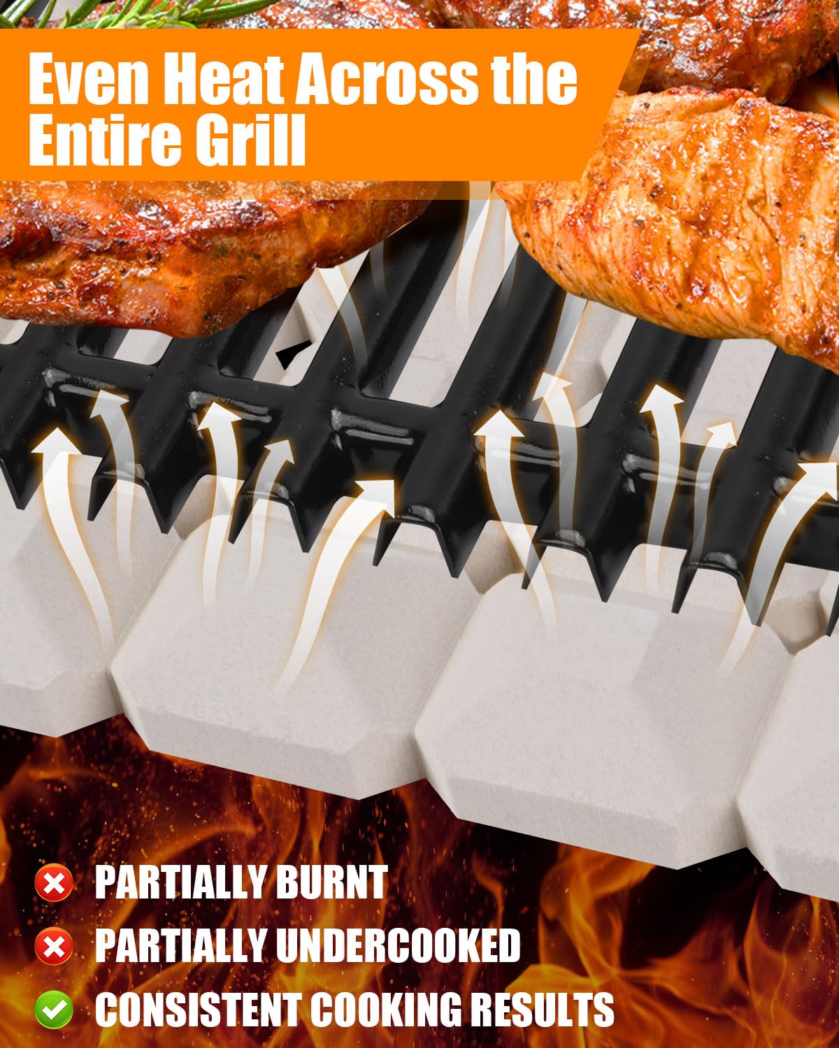 Amazon.com : GasSaf Ceramic Briquettes Replacement for Lynx L27
