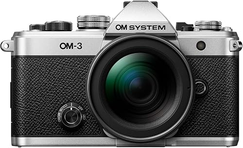 OM SYSTEM OM-3 Fotocamera Mirrorless Argento con Obiettiv…