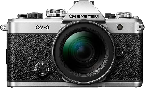 OM SYSTEM OM-3 Fotocamera Mirrorless Argento con Obiettivo 12-45mm