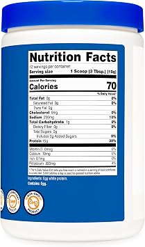Nutricost Egg White Protein Powder 8oz (Unflavored) - Non-GMO, Gluten Free