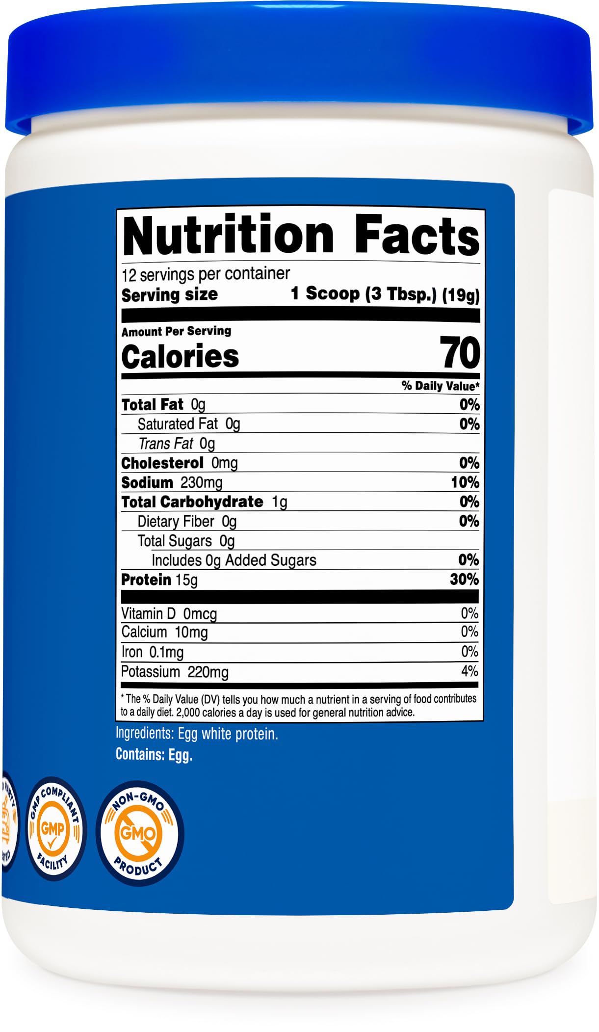 Nutricost Egg White Protein Powder 8oz (Unflavored) - Non-GMO, Gluten Free — Amazon image 5