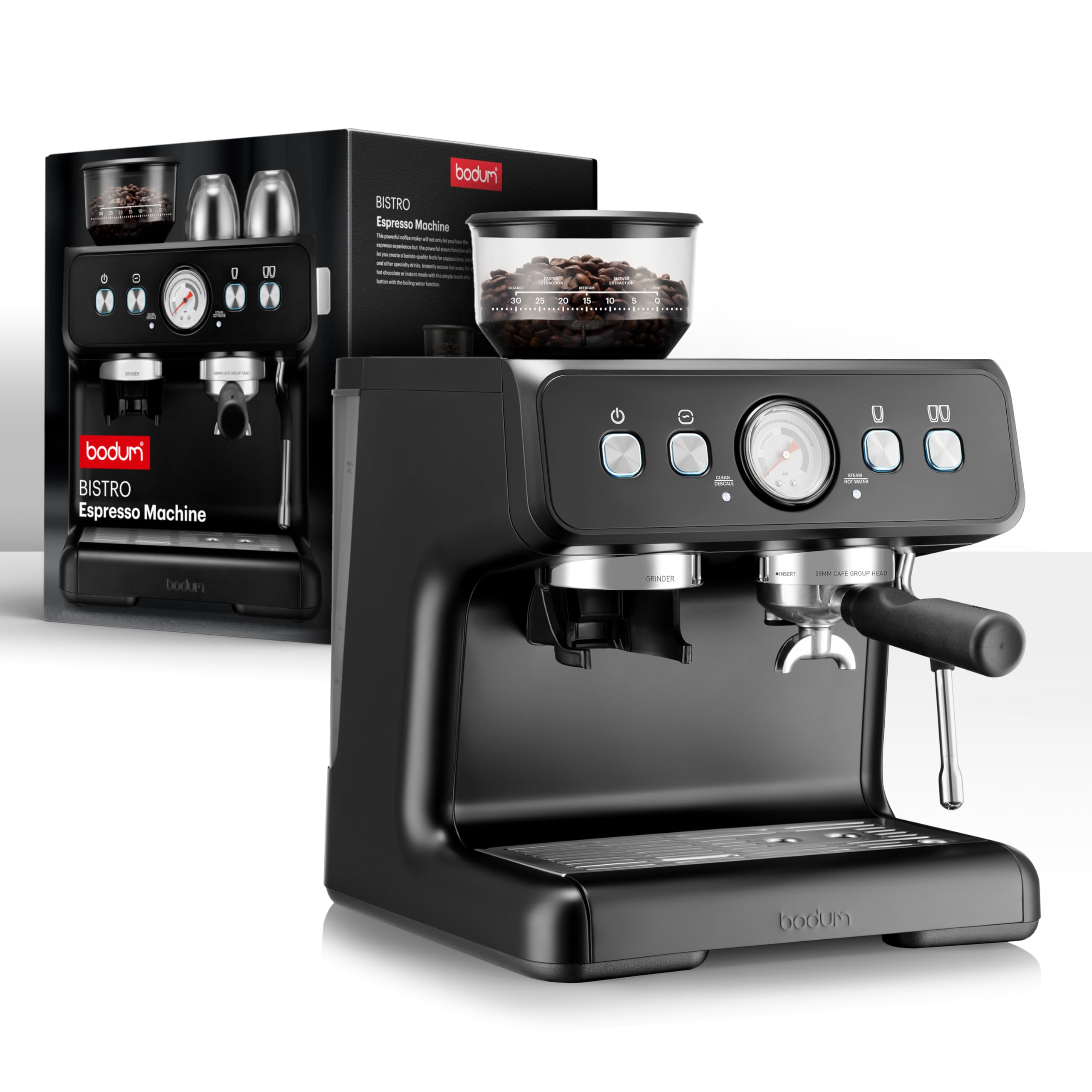 コーヒーメーカー・エスプレッソマシン Bodum Granos Automatic Espresso Machine Amazon.com: Bodum Bistro Electric Espresso Machine