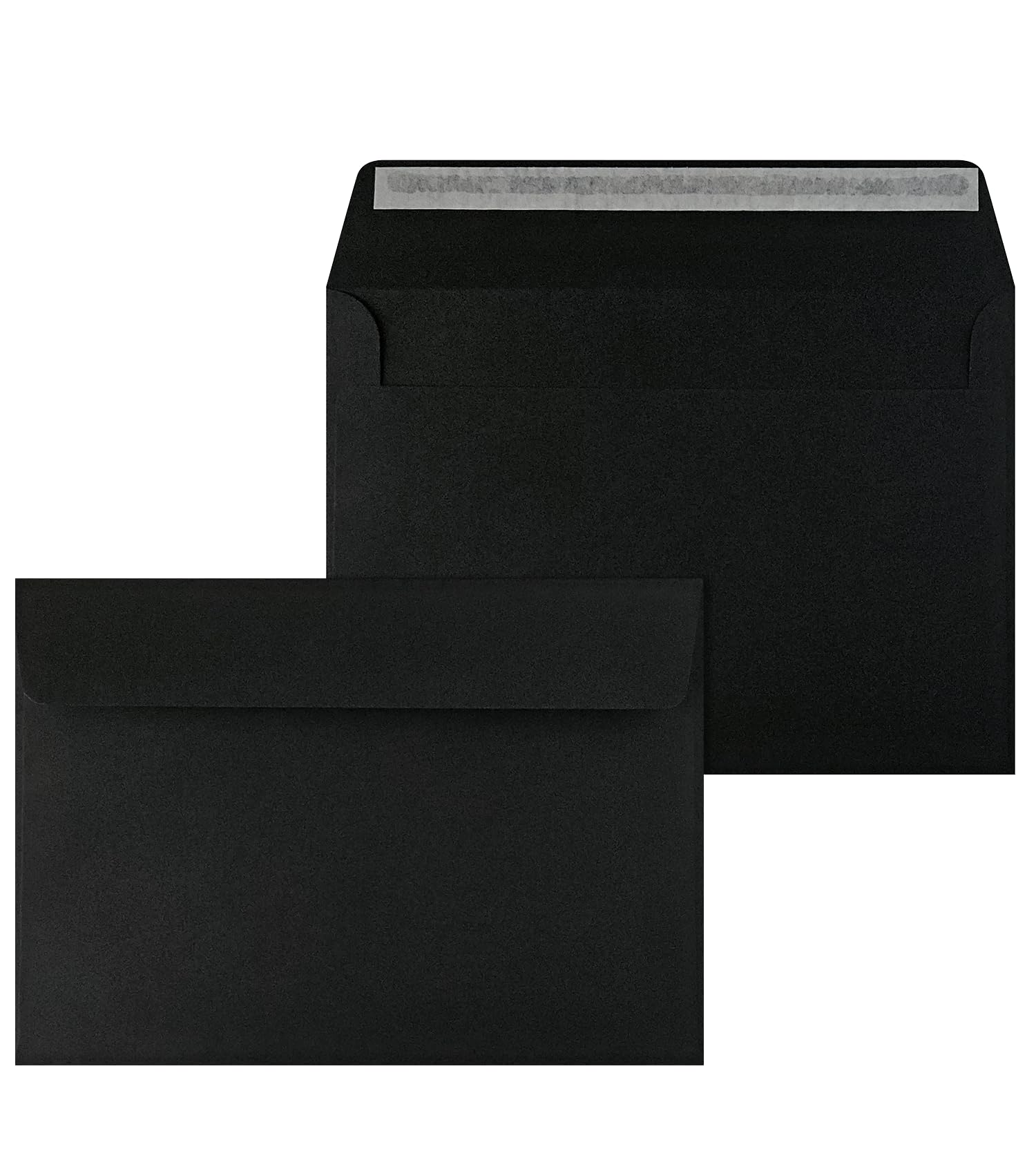 Netuno 50 Large Black envelopes C5 162 x 229 mm 6.4 x 9 in 120gsm Coloured Invitation Envelope Elegant envelopes for A5 Letters Wedding Invitations Greeting Cards documents Postcards