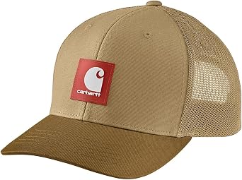 Carhartt Men's Rugged Flex Twill Mesh-Back Logo Patch Cap