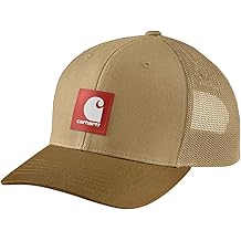 Carhartt Mens Rugged Flex Twill Mesh-Back Logo Patch Cap