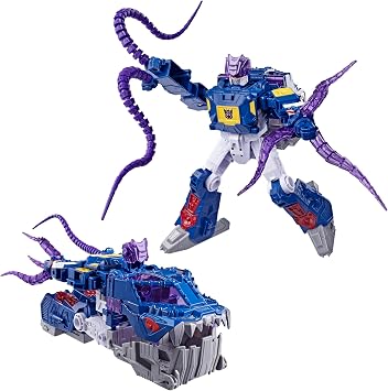 Transformers CYBERWORLD Soundwave Deep Sea Explorer, Energon Surge | 9-Inch Action Figure with Quick Change to Submarine Mode | Robot Toys for Kids 6+
