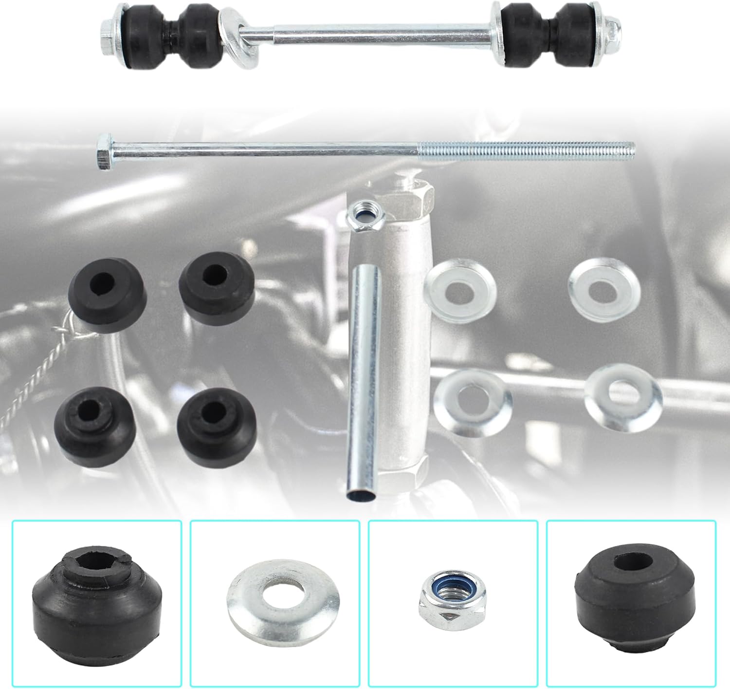 K7275 2 Pcs Front Stabilizer Sway Bar End Links Compatible With 1994-2011 Ford Explorer Sport Trac Mazda B2300 B2500 B3000 B4000 Dodge Ram 1500 2500 3500 Replaces 2L2Z5K483BA