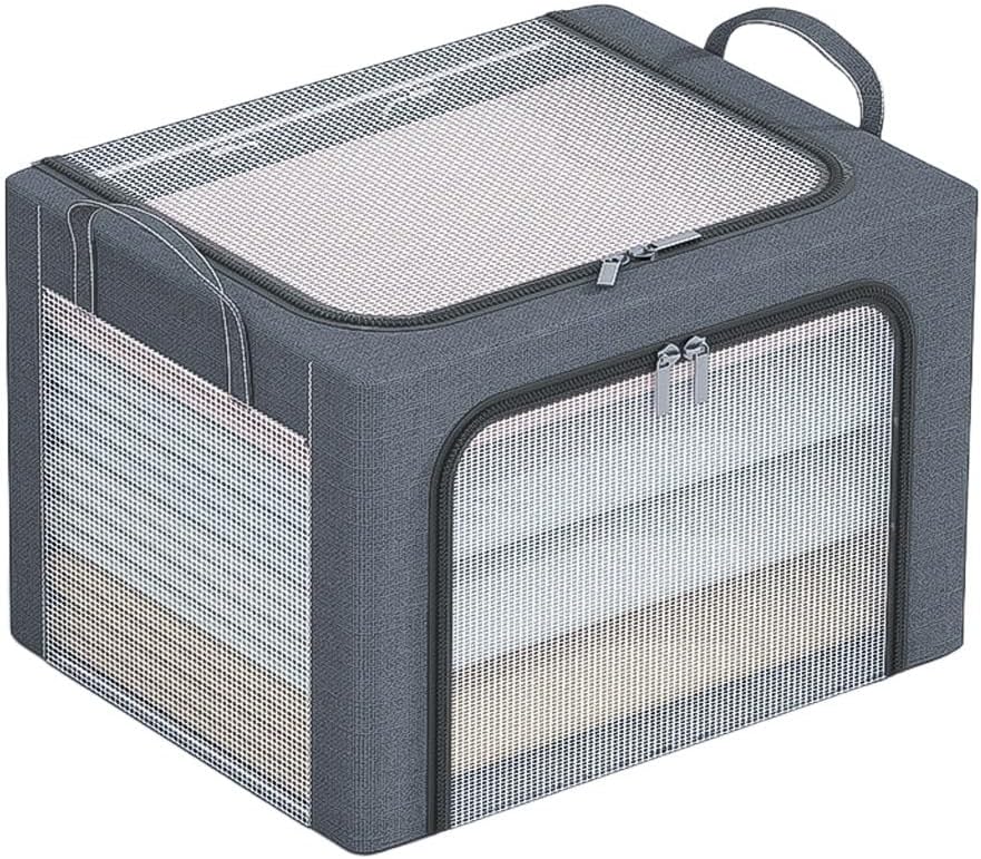 Clothing storage box transparent waterproof fabric wardrobe cotton quilt