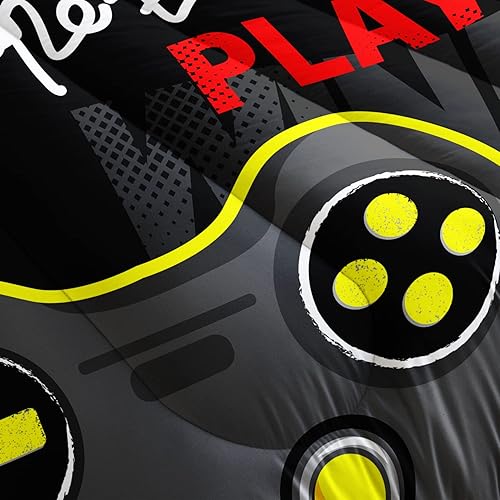 Miniatura 5 de AILONEN Juego de edredón de videojuegos para adolescentes y niños, juego de ropa de cama de videojuegos, edredón de videojuegos, juego de cama con