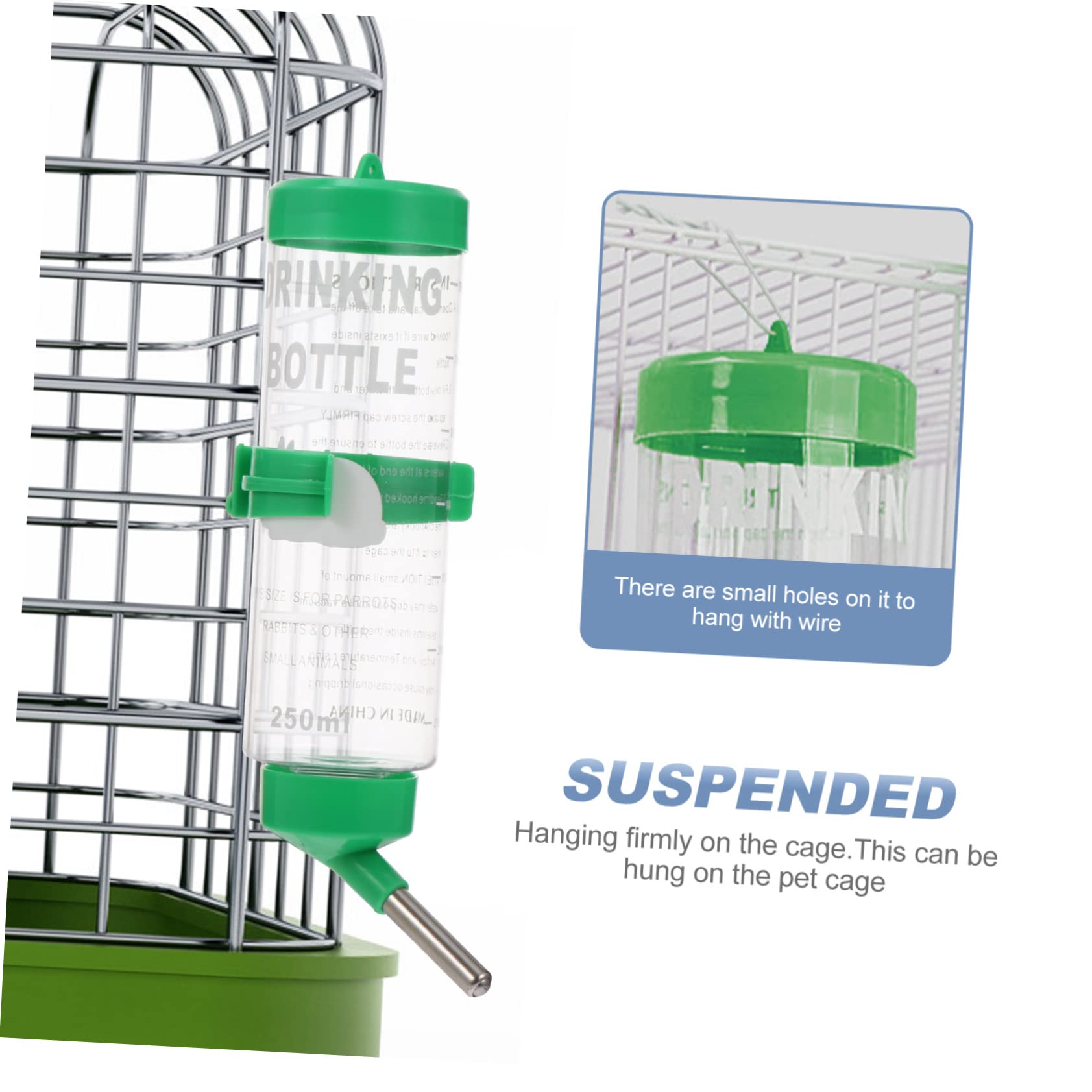 POPETPOP 6piezas Bebedero Automático para Roedores Botella De Agua para Conejos y Chinchillas Antigoteo y De Usar Accesorios para